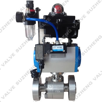 氣動法蘭(lán)高壓球閥(fa)