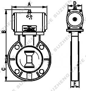 氣動塑料蝶閥(fá)